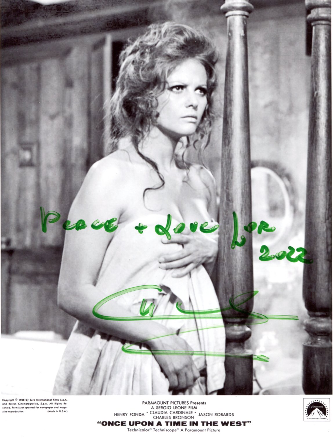 Claudia Cardinale autograph, signed photograph