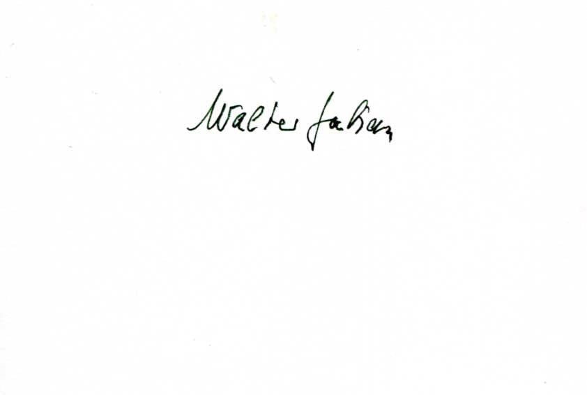 Franz Josef Strauß & Walter Fabian Autogramme