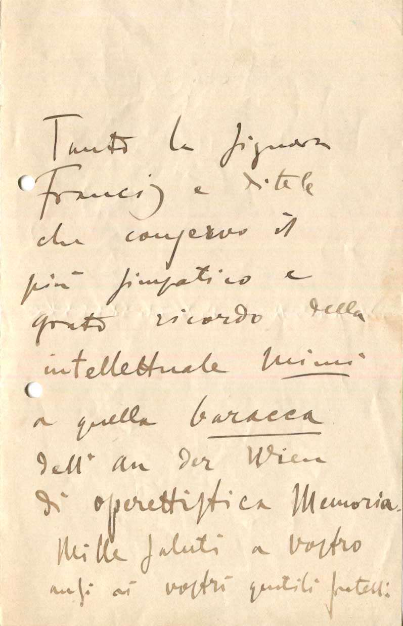 Giacomo Puccini Autograph