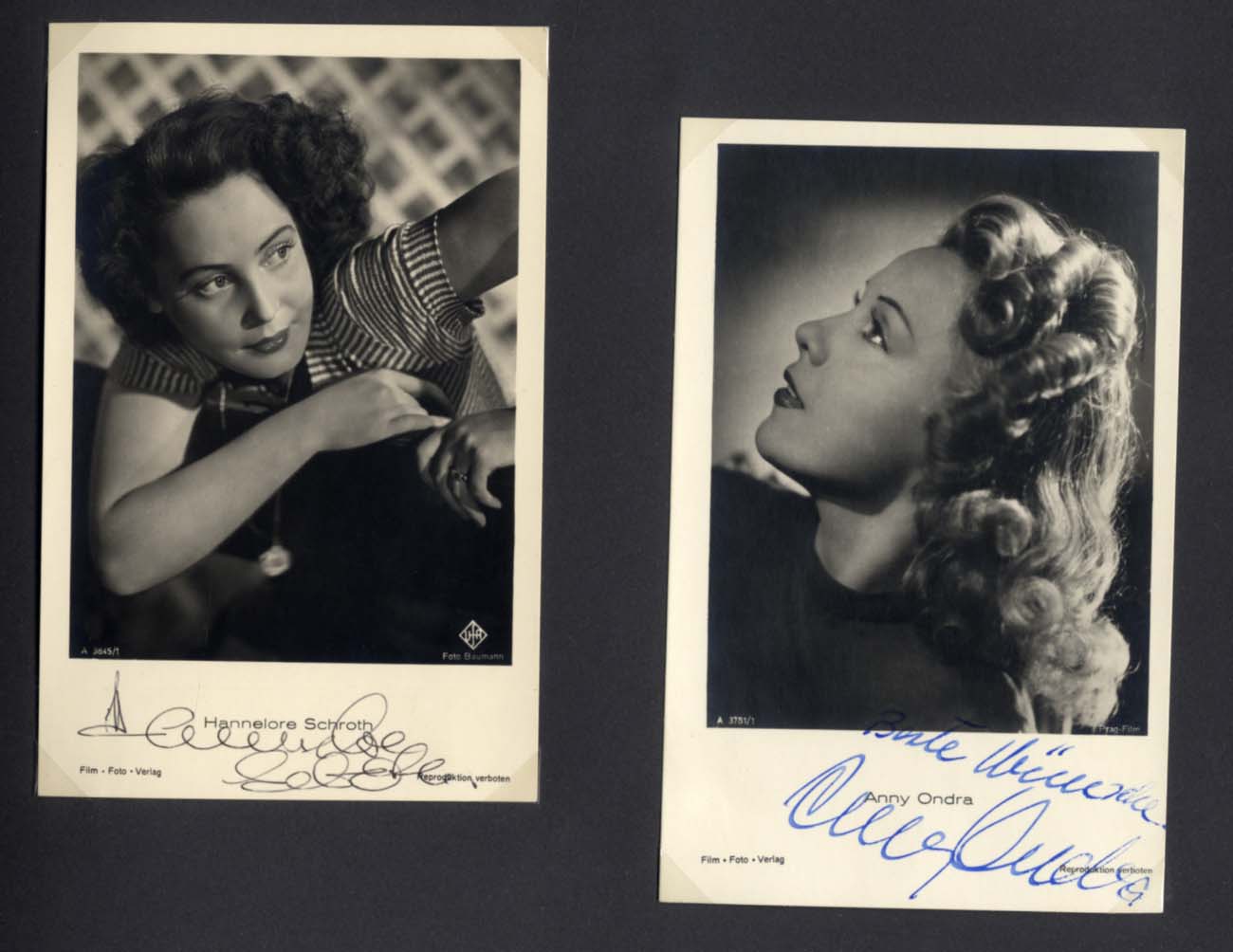 German Vintage Film Autographs