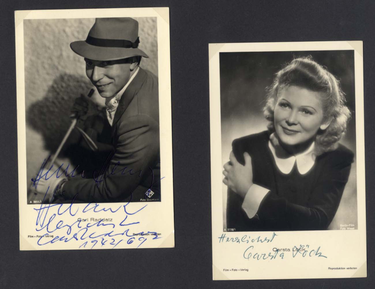 German Vintage Film Autographs
