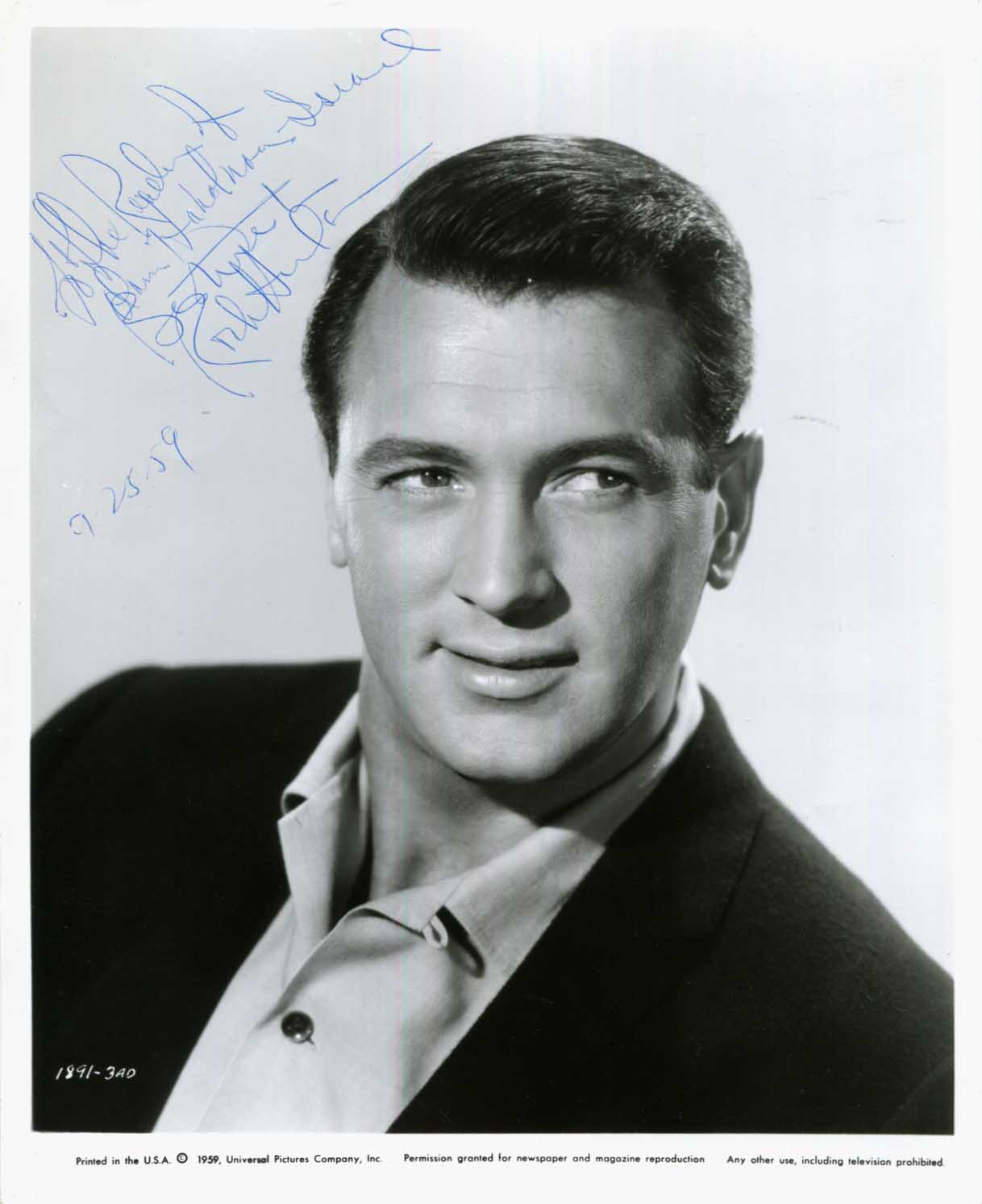Rock Hudson Autograph Autogramm | ID 15861310161277