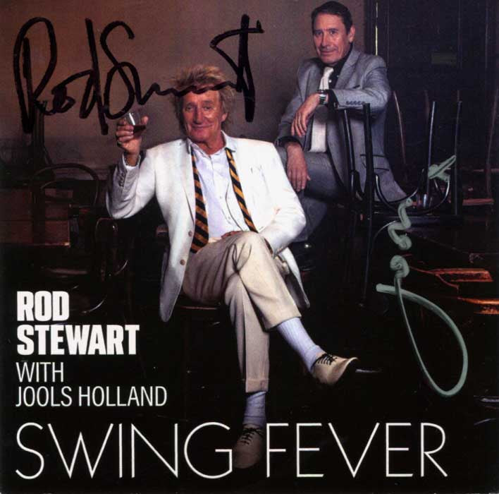 Rod Stewart & Jools Holland Autographs