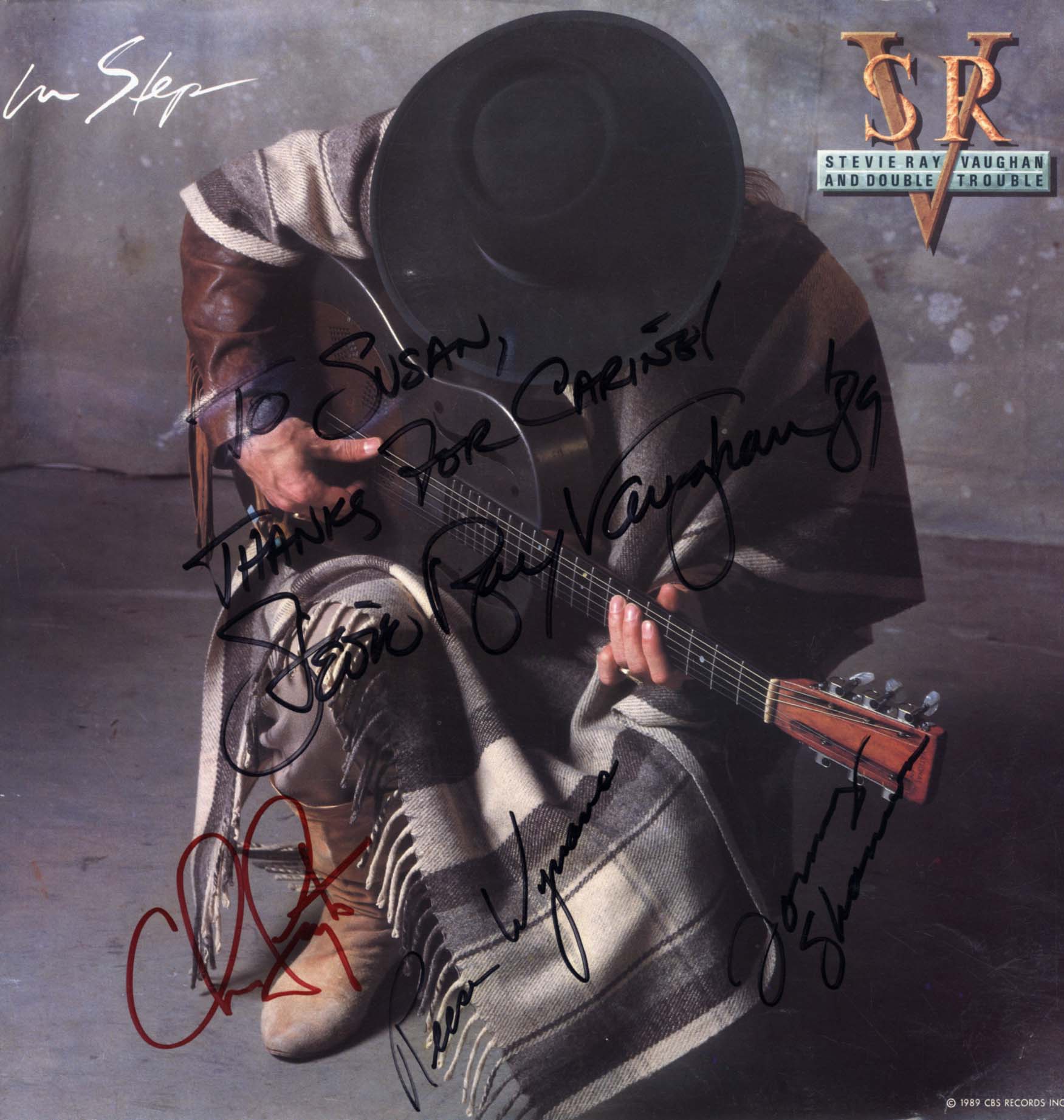 Stevie Ray Vaughan and Double Trouble (band) Autographs