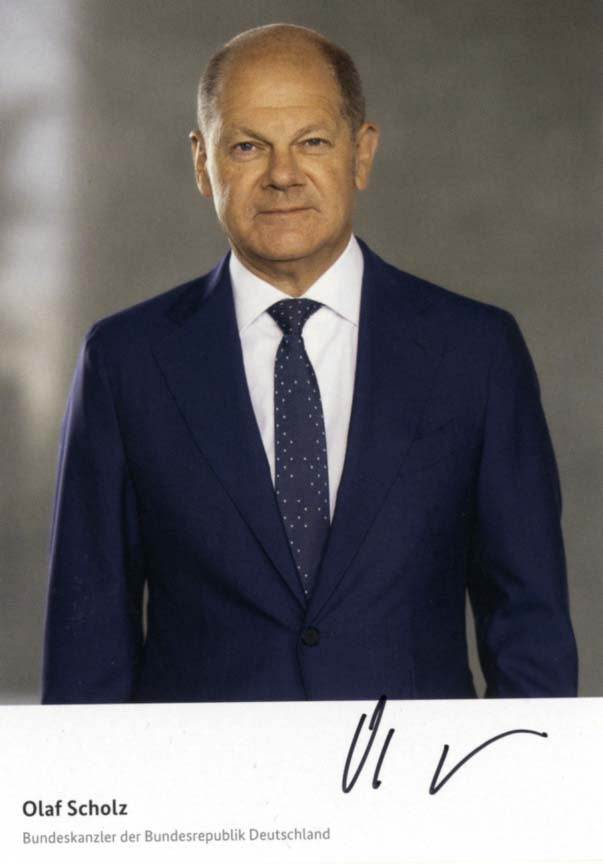 Chancellors of Germany (5) Autographs