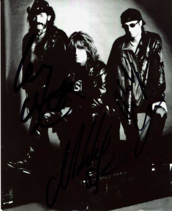 Motörhead (band) Autographs