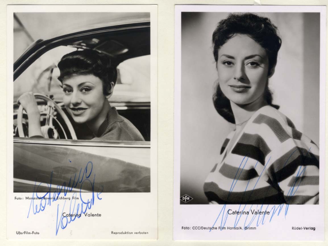 Caterina Valente (4) Autographs