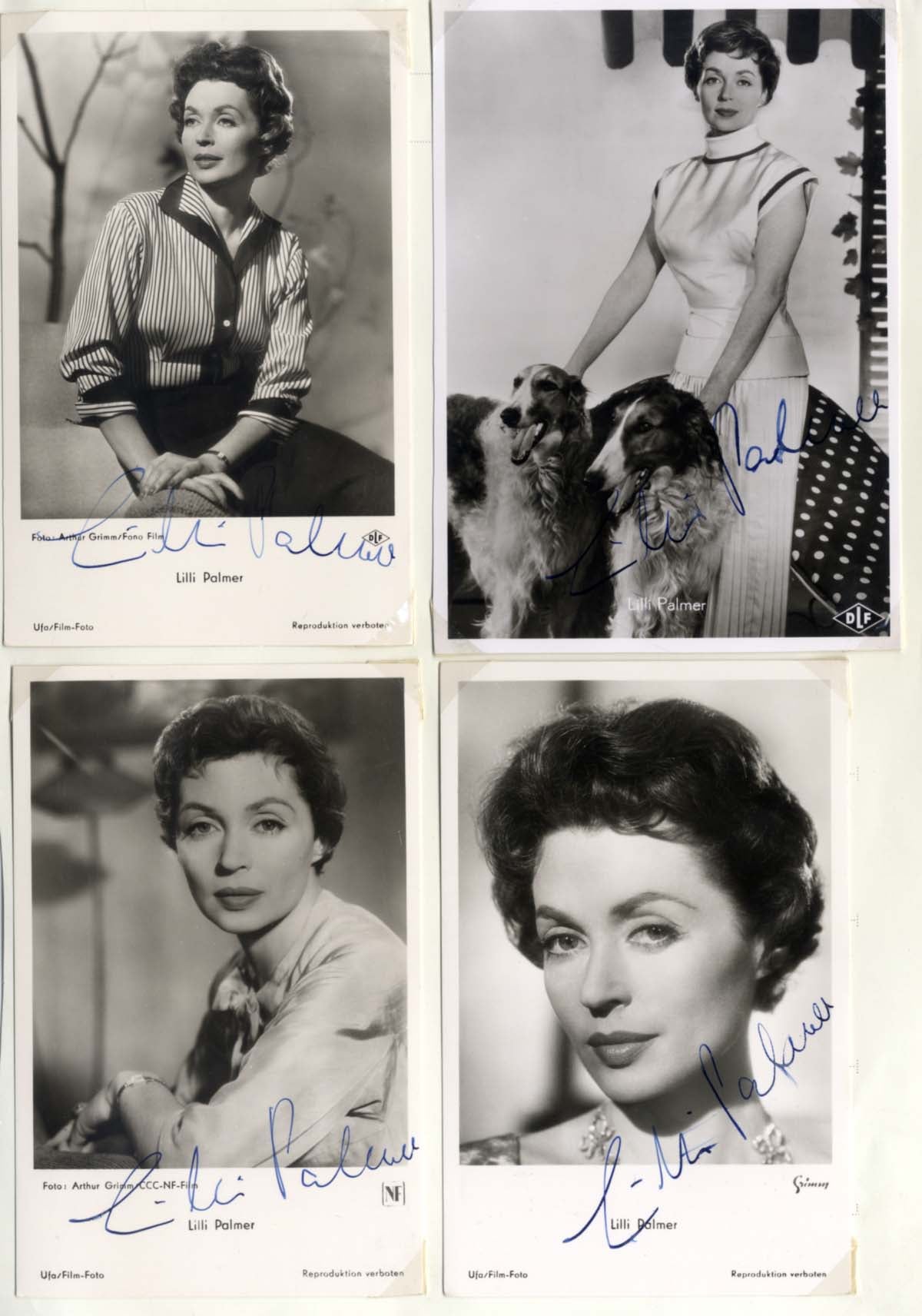 Lilli Palmer (5) Autographs