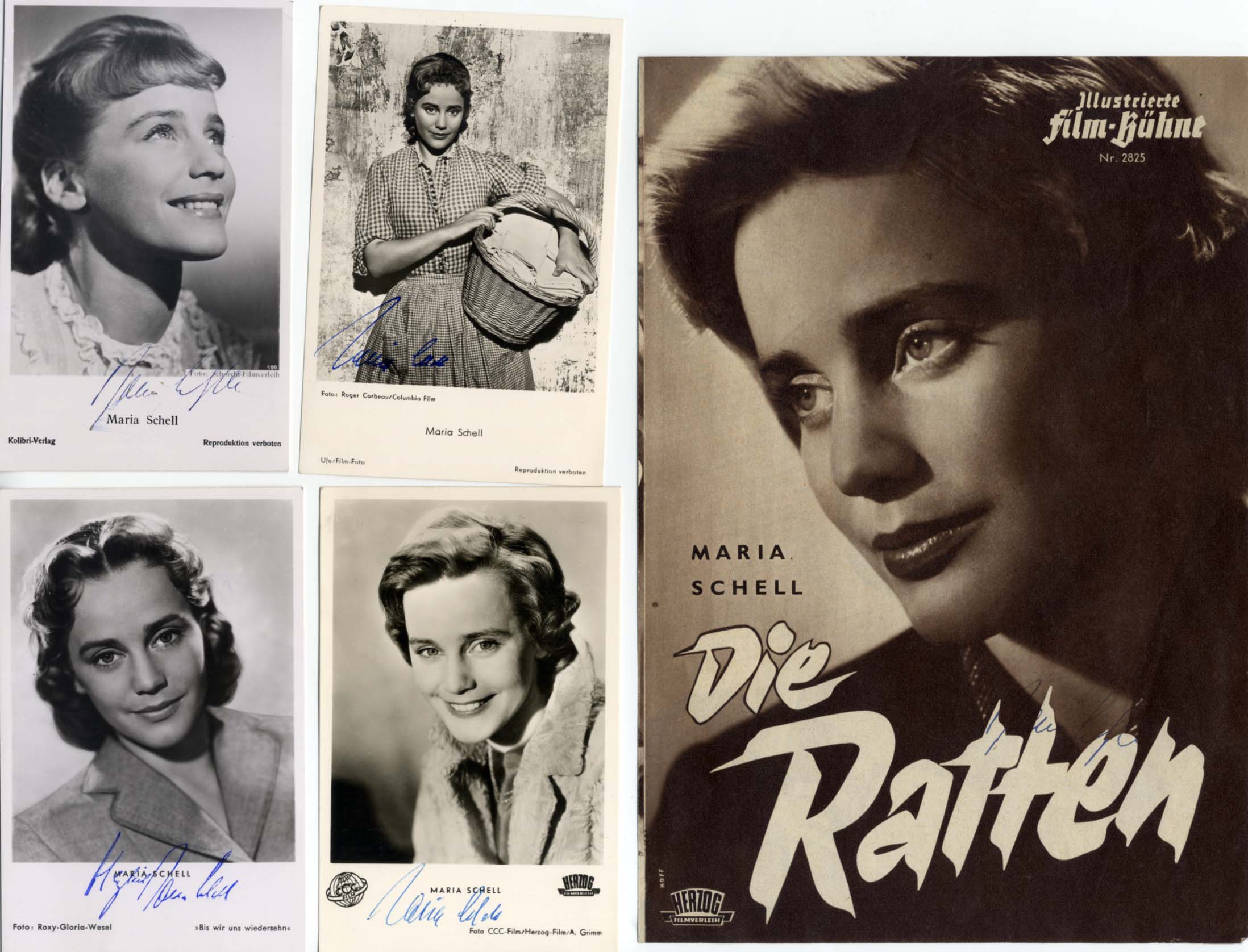 Maria Schell (5) Autographs