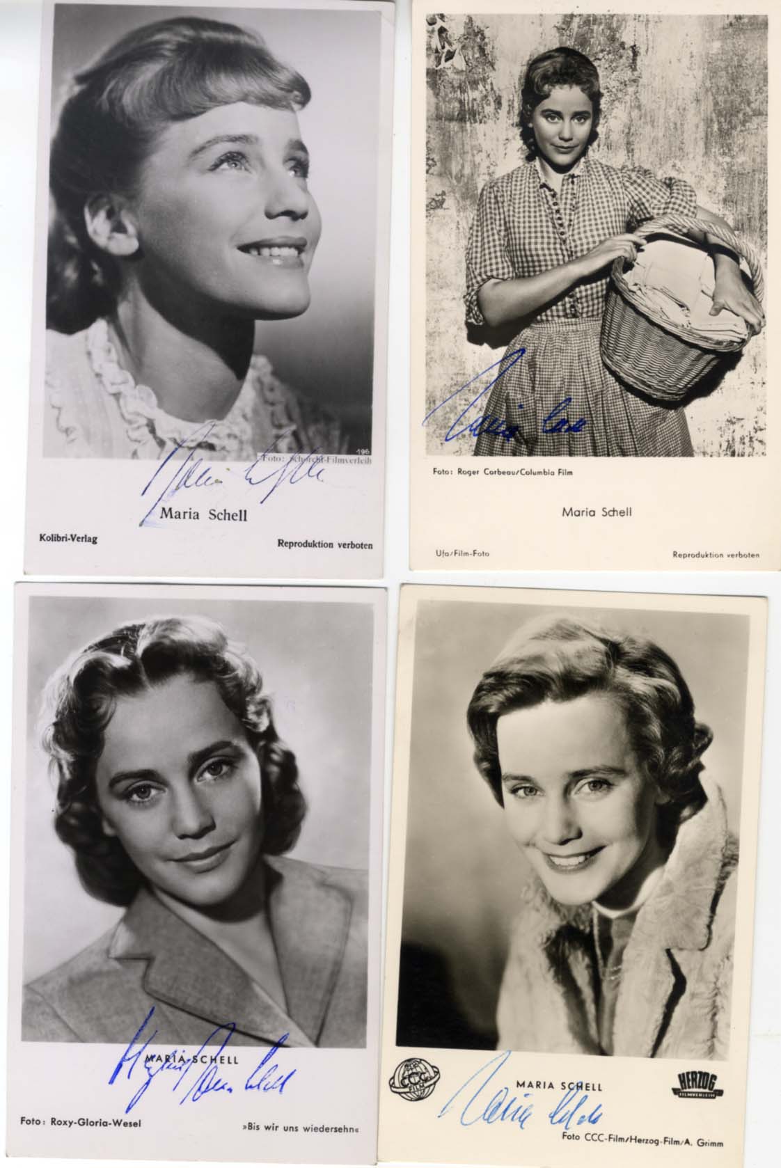 Maria Schell (5) Autographs