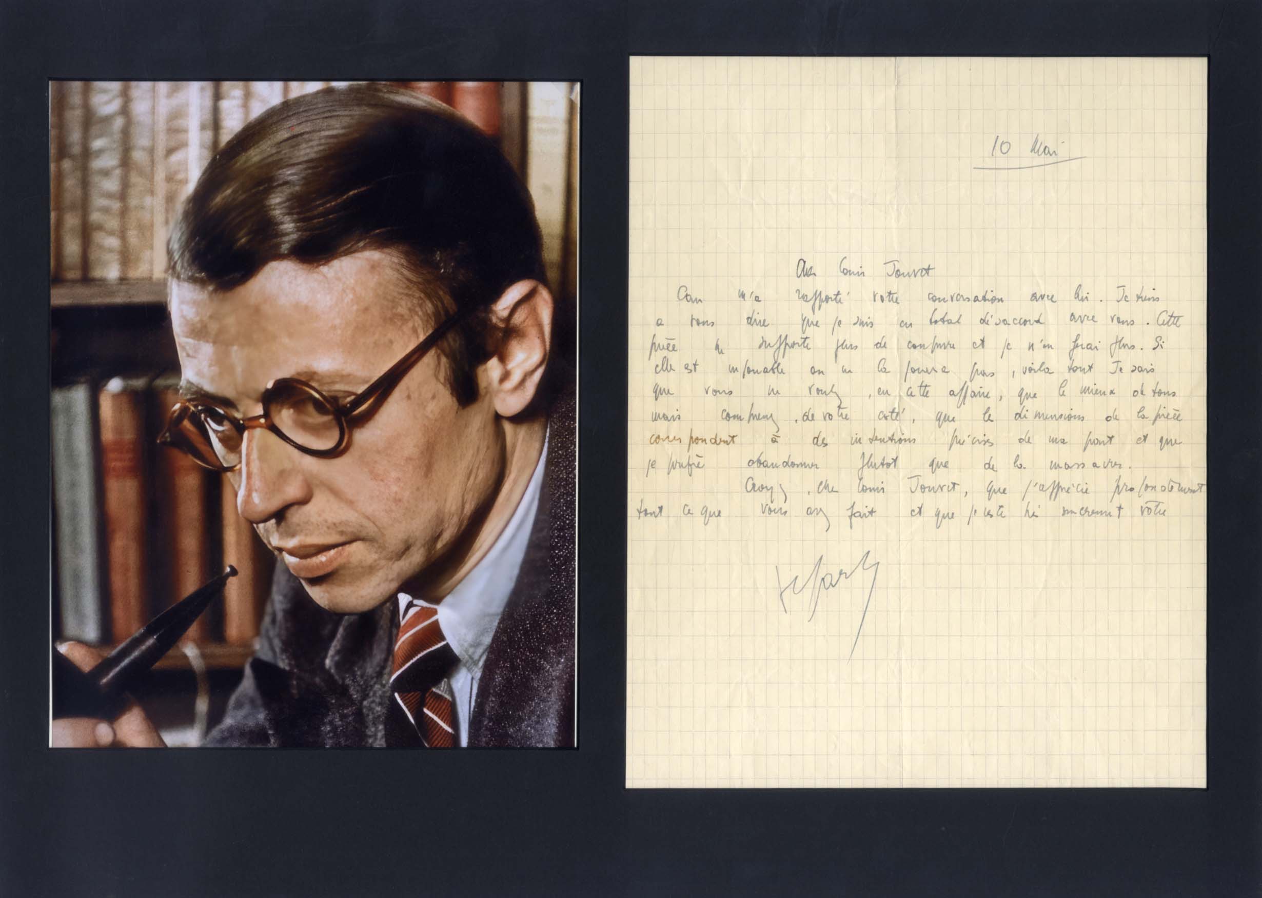 Jean-Paul Sartre Autograph