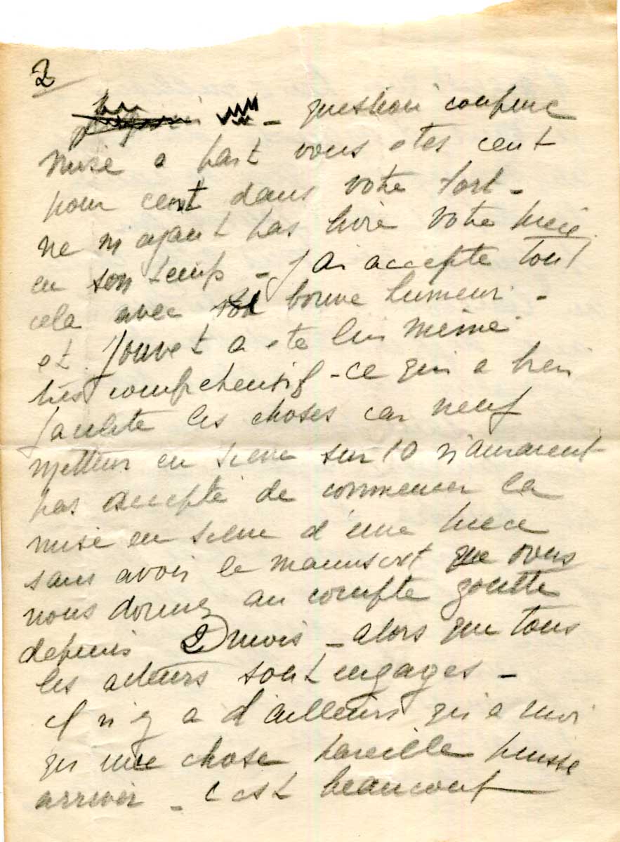 Jean-Paul Sartre Autograph