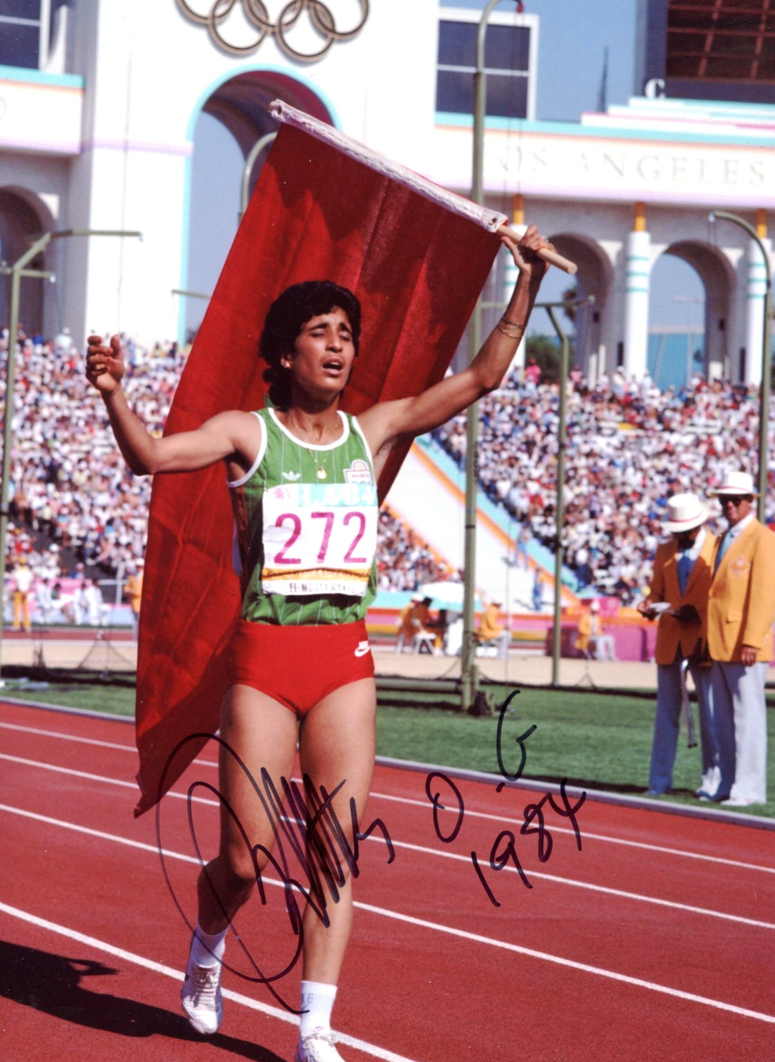 Nawal El Moutawakel Autograph Autogramm | ID 15881177694589