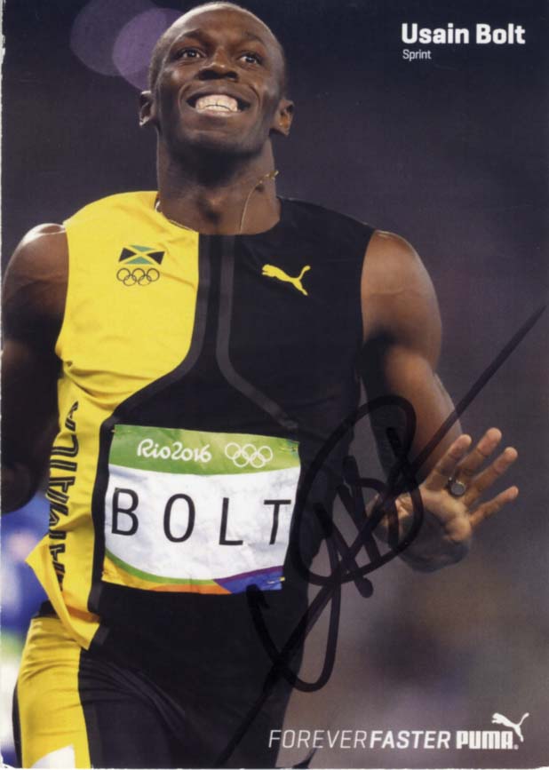 Usain Bolt Autograph Autogramm | ID 15881770303869