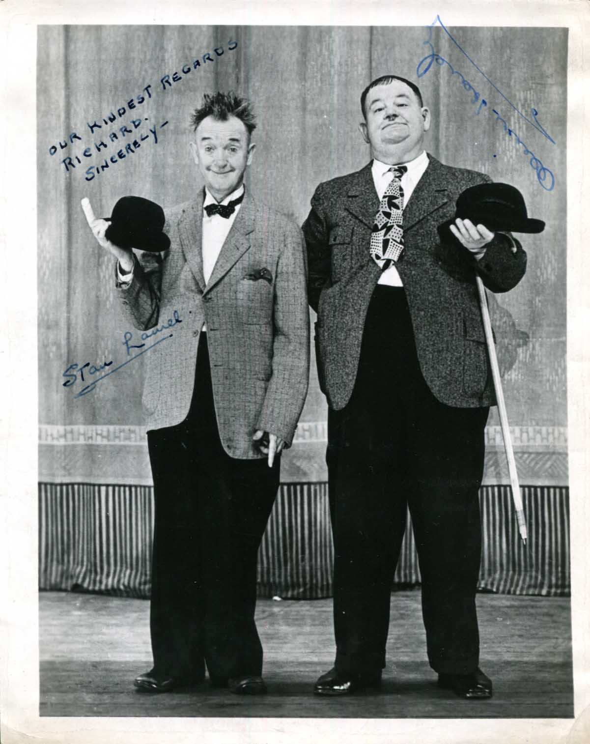 Stan Laurel & Oliver Hardy Autographs
