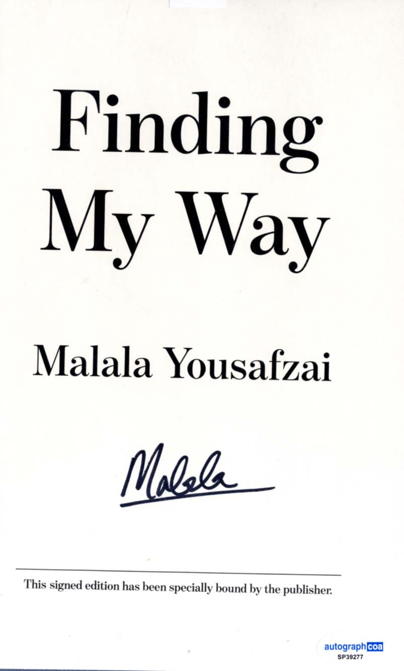 Malala Yousafzai Autograph