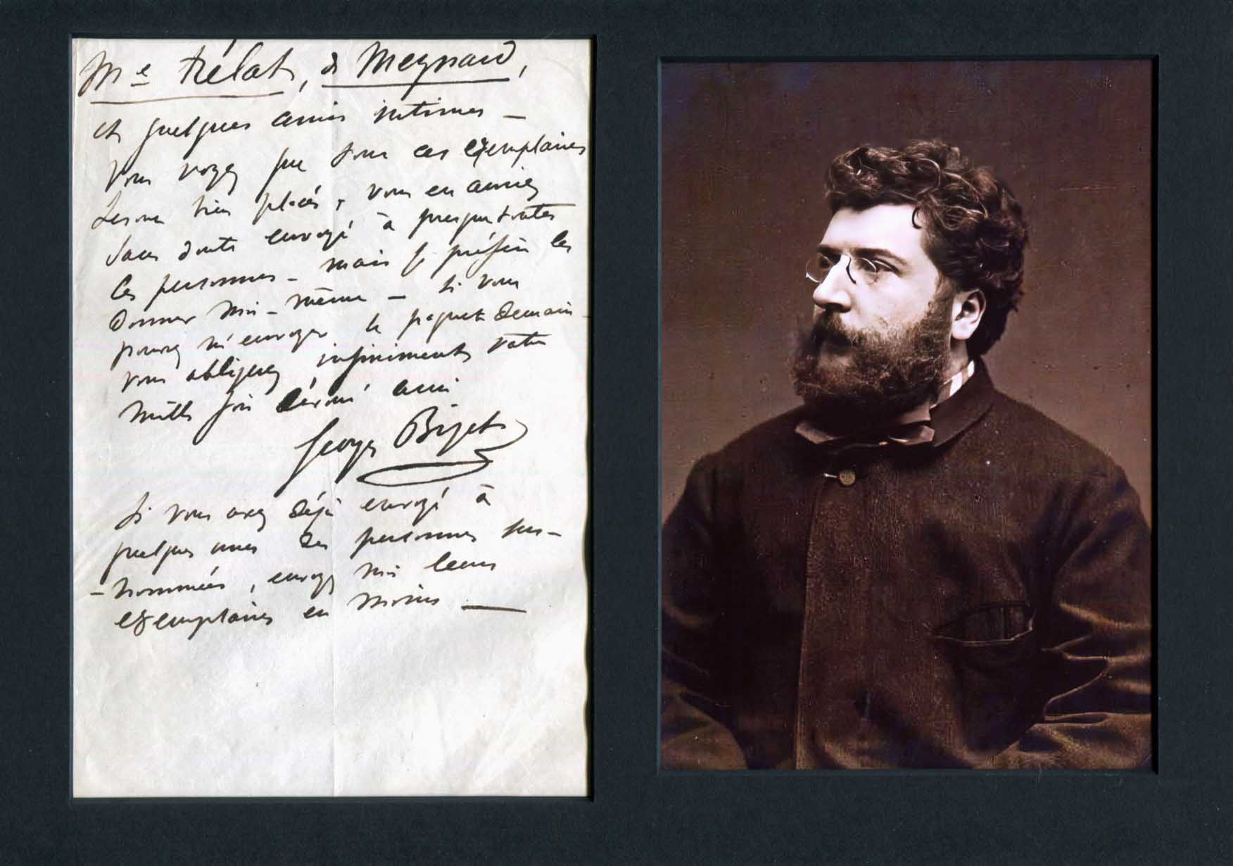 Georges Bizet Autograph