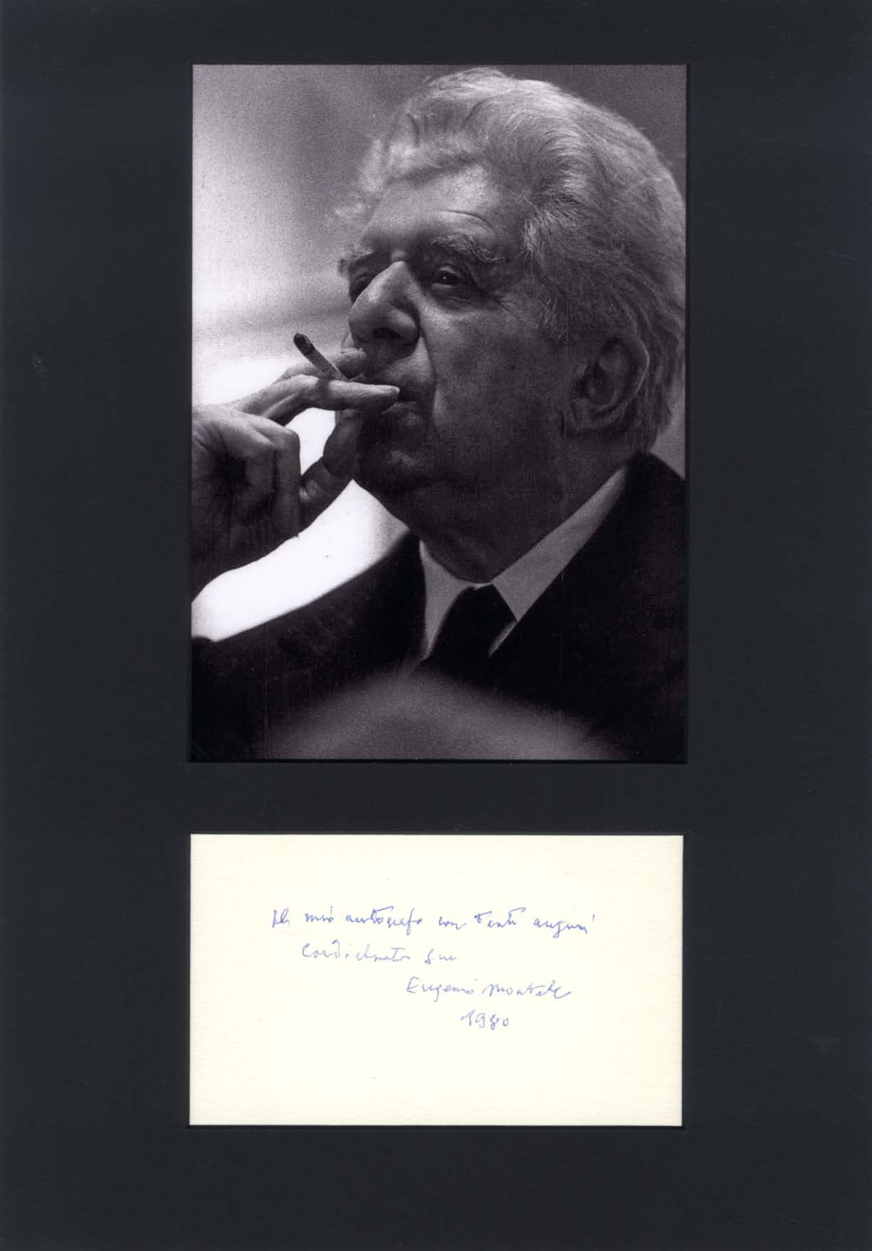 Eugenio Montale Autograph