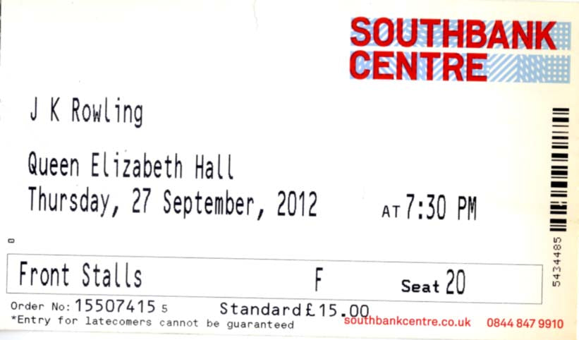 J.K. Rowling Autograph