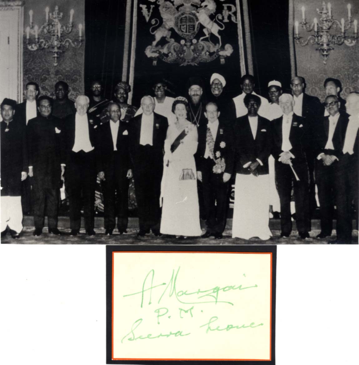Albert Margai Autogramm