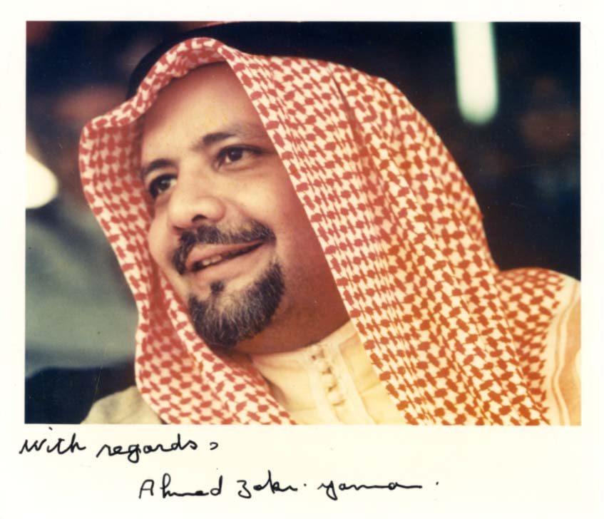 Ahmed Zaki Yamani Autograph