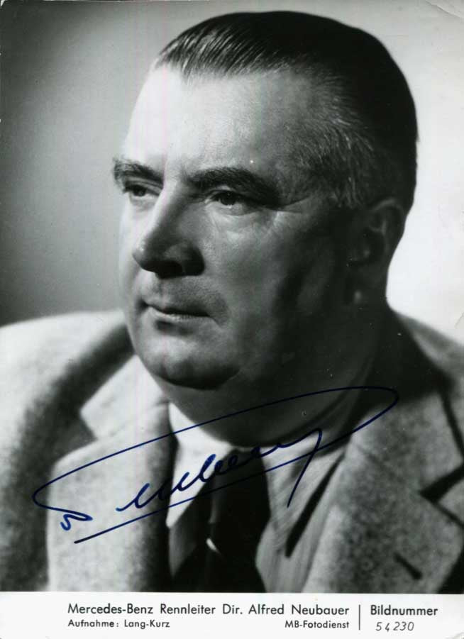 Alfred Neubauer Autograph Autogramm | ID 15914935779709