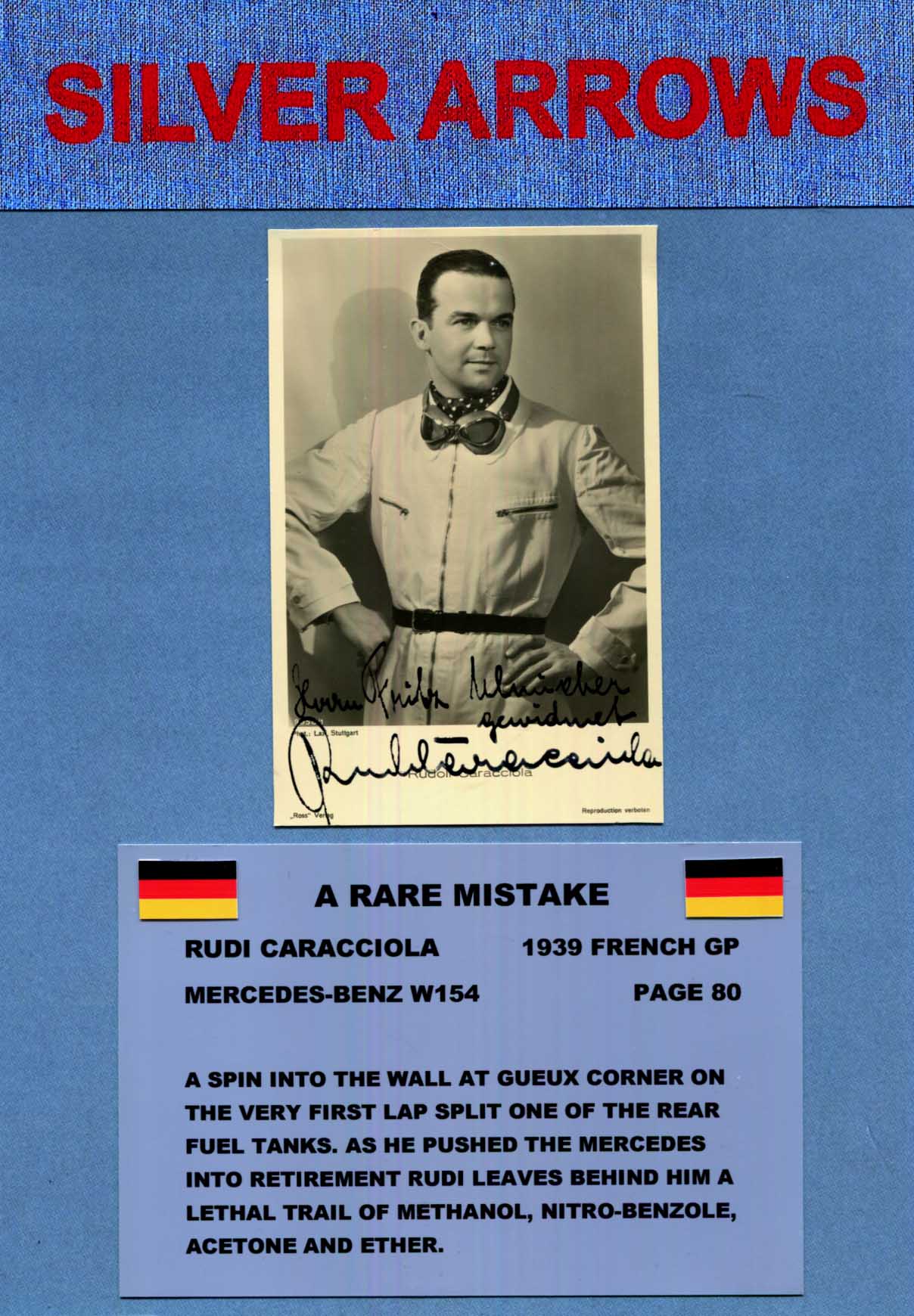 Rudolf Caracciola Autograph Autogramm | ID 15914952262013