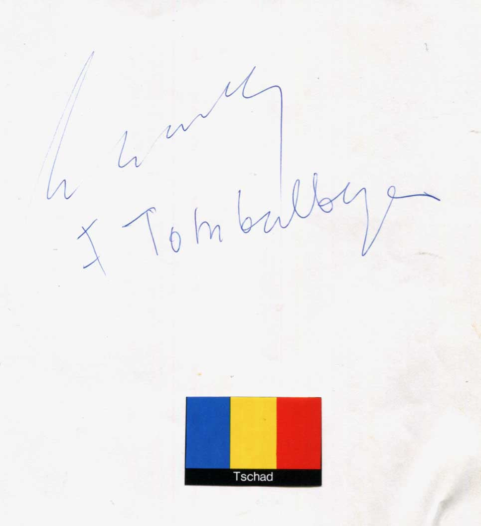 François Tombalbaye Autograph Autogramm | ID 15923663405437