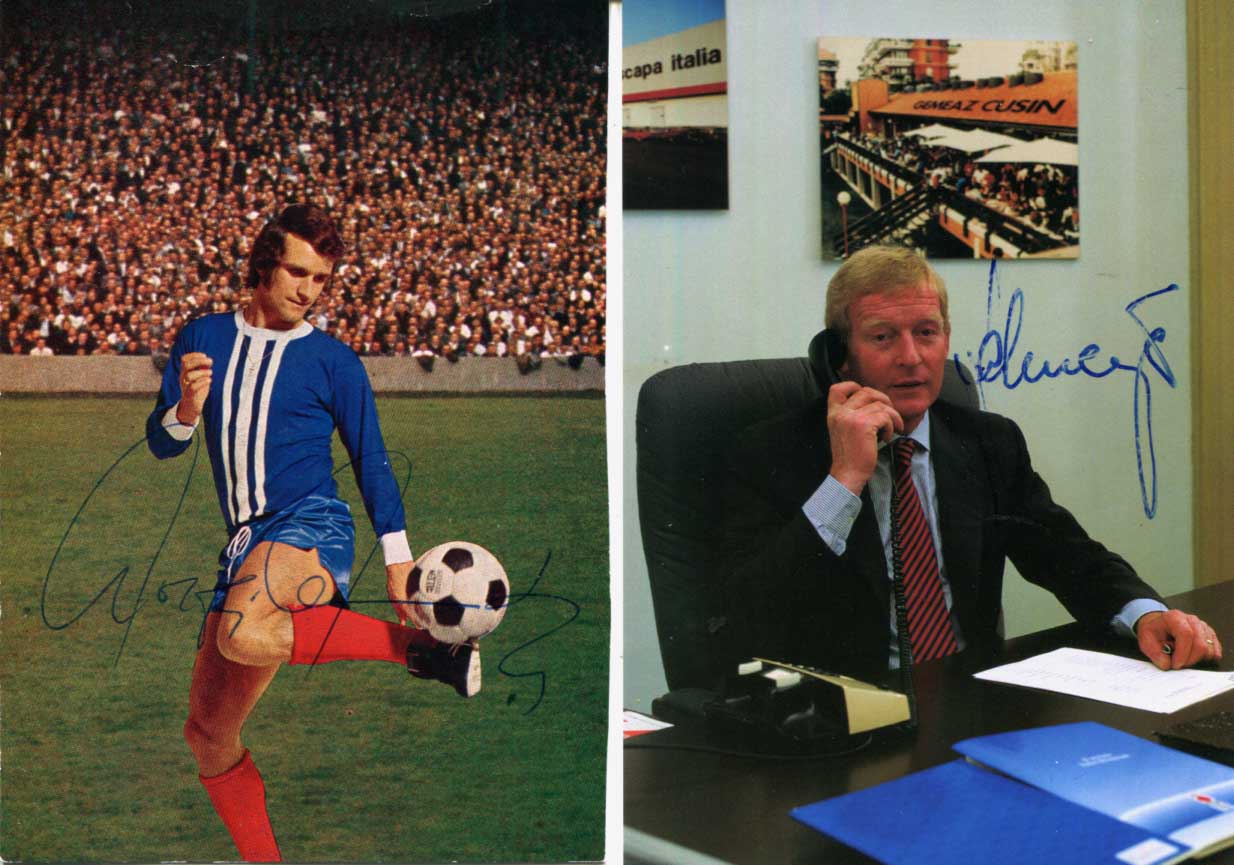 Wolfgang Overath & Karl-Heinz Schnellinger Autographs