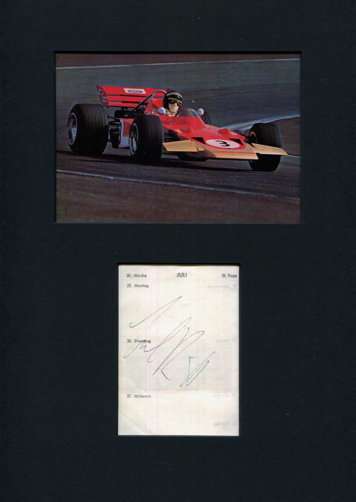 Jochen Rindt Autograph
