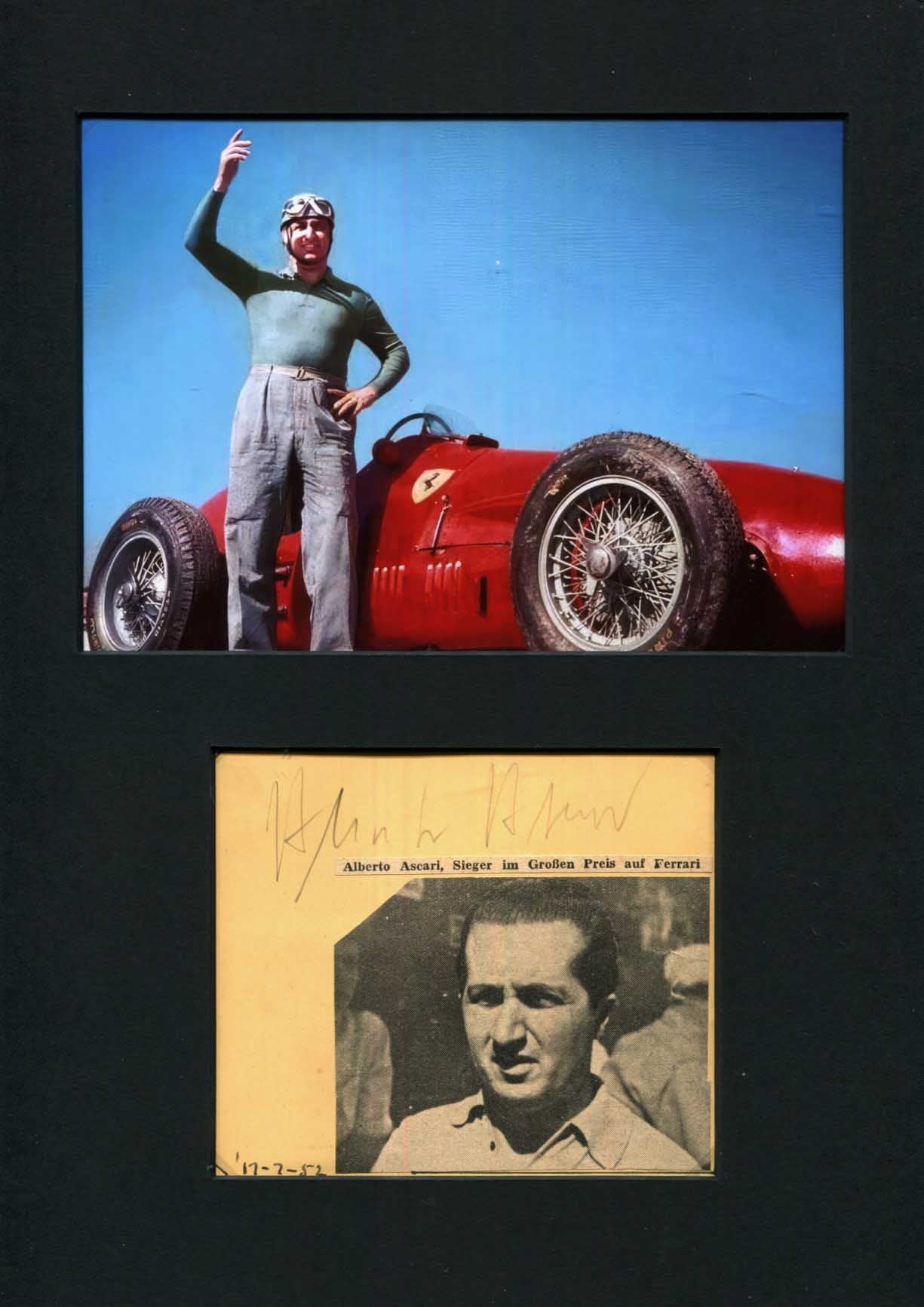 Alberto Ascari Autograph Autogramm | ID 15927956373885