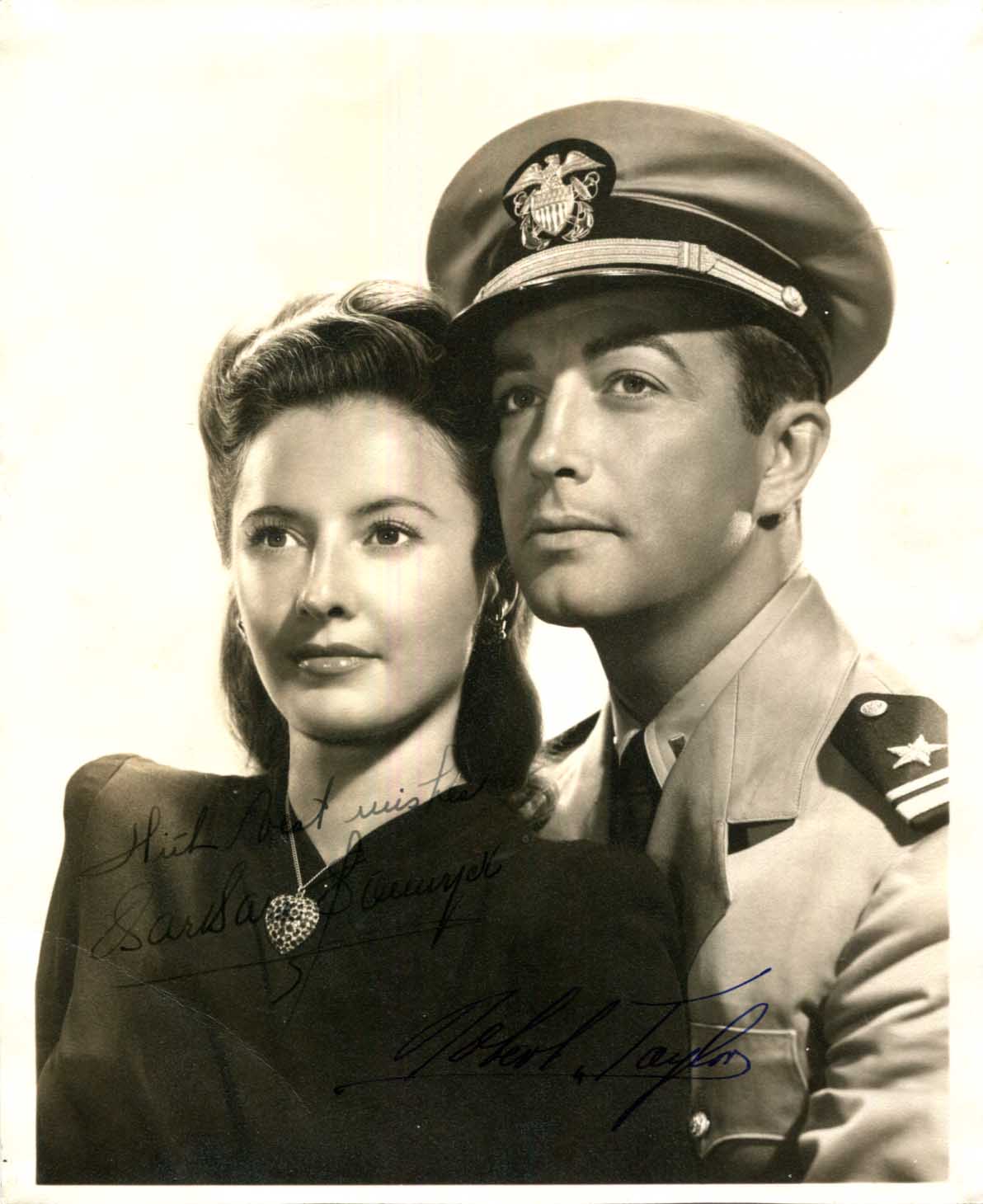 Robert & Barbara Taylor & Stanwyck Autograph Autogramm | ID 15930065977725