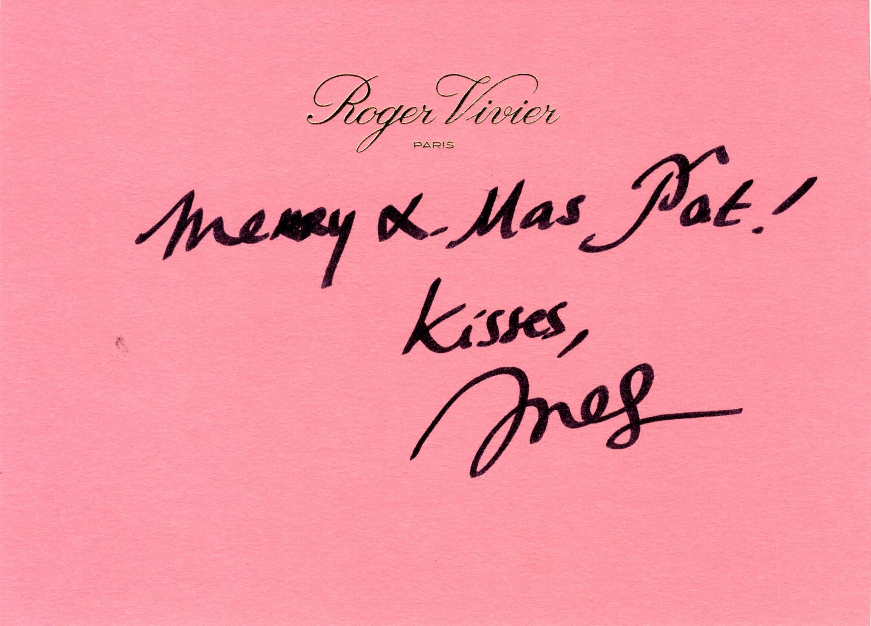 Ines de La Fressange Autograph Autogramm | ID 15941540970877