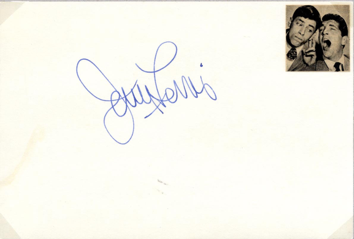 Dean Martin & Jerry Lewis Autographs