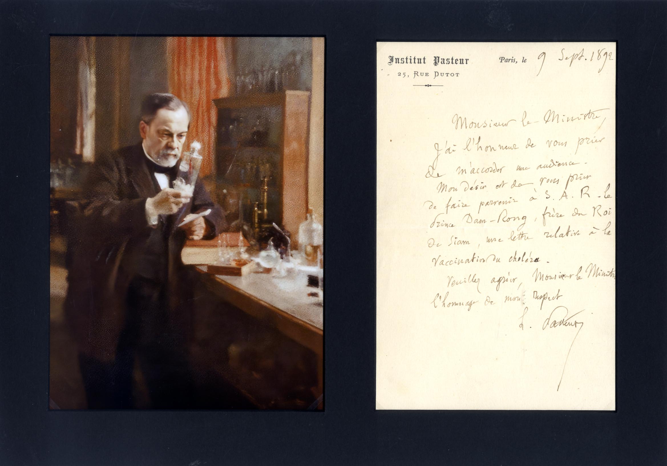 Louis Pasteur Autograph