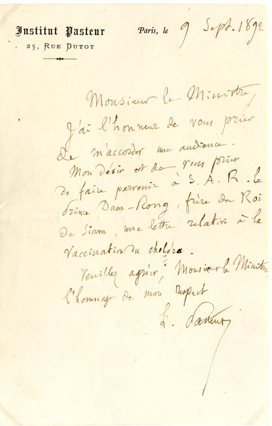 Louis Pasteur Autograph