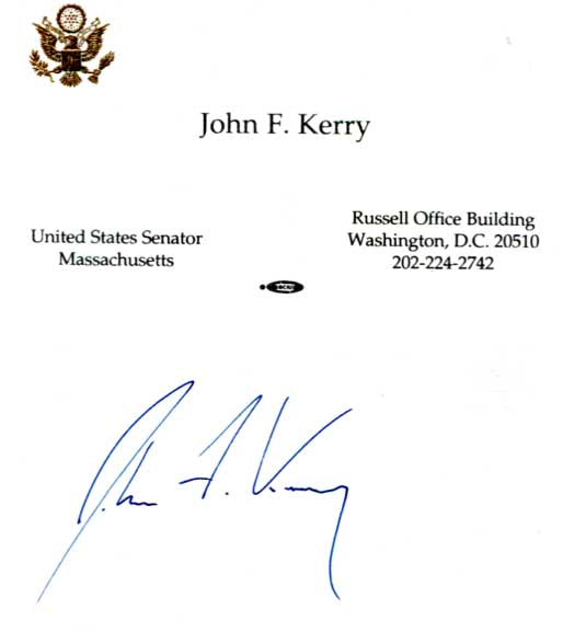 John Kerry Autograph Autogramm | ID 15953532846461