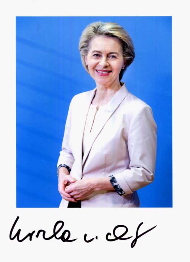 Ursula von der Leyen Autograph Autogramm | ID 15953576460669