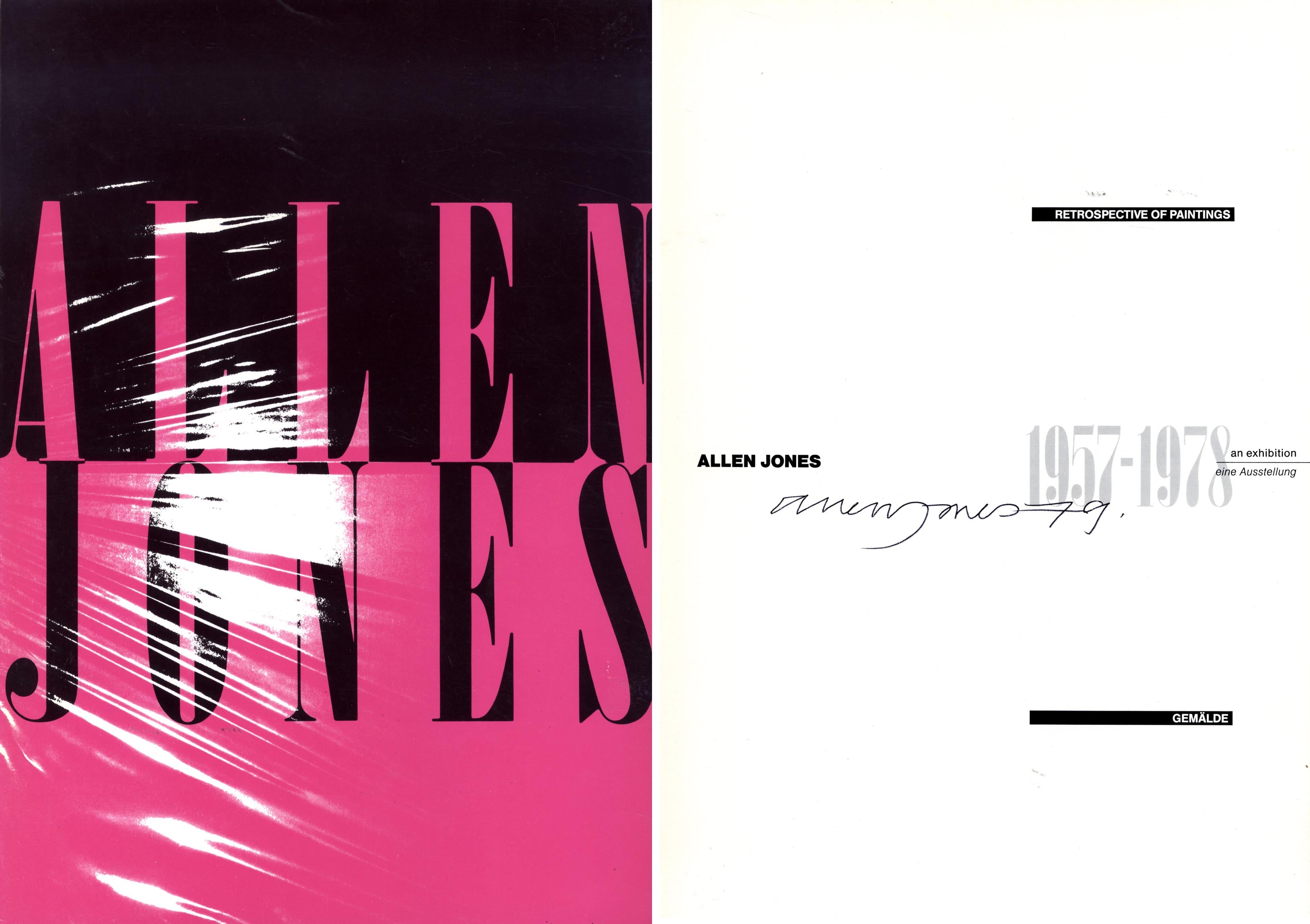 Allen Jones Autograph