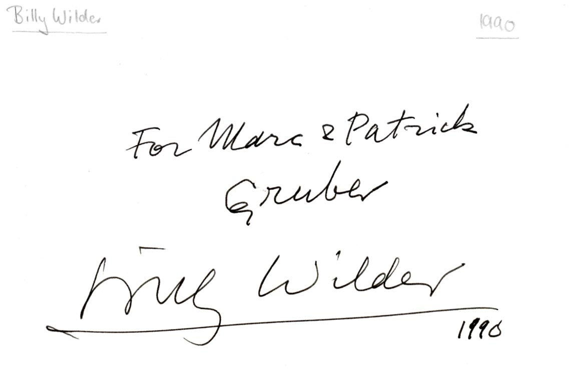Billy Wilder Autograph Autogramm | ID 15960906170749