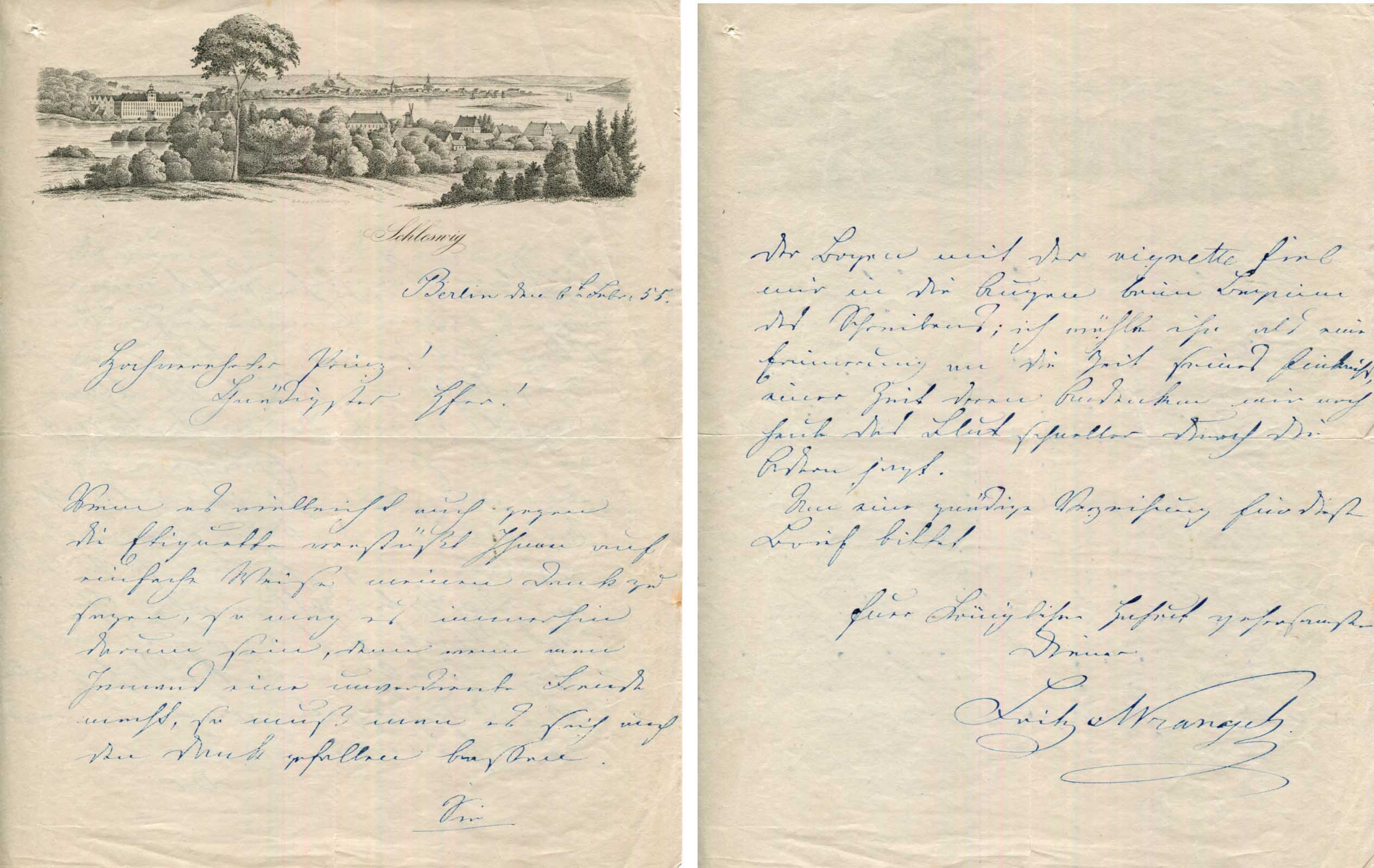 Friedrich Graf von Wrangel Autograph