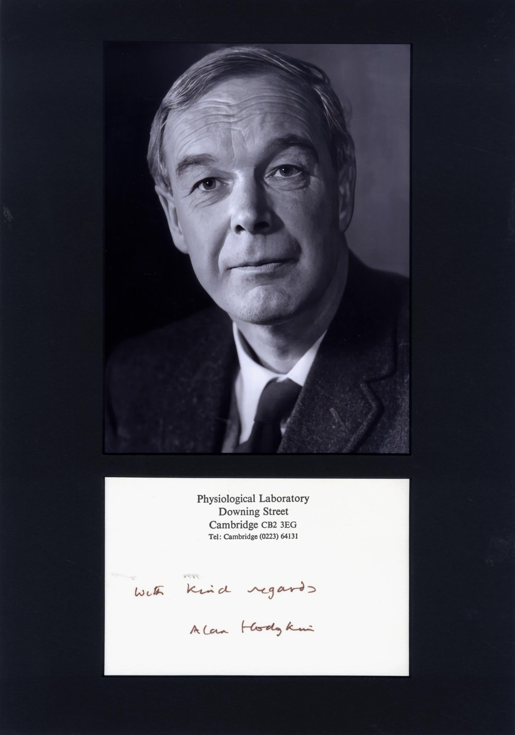 Alan Lloyd Hodgkin Autogramm