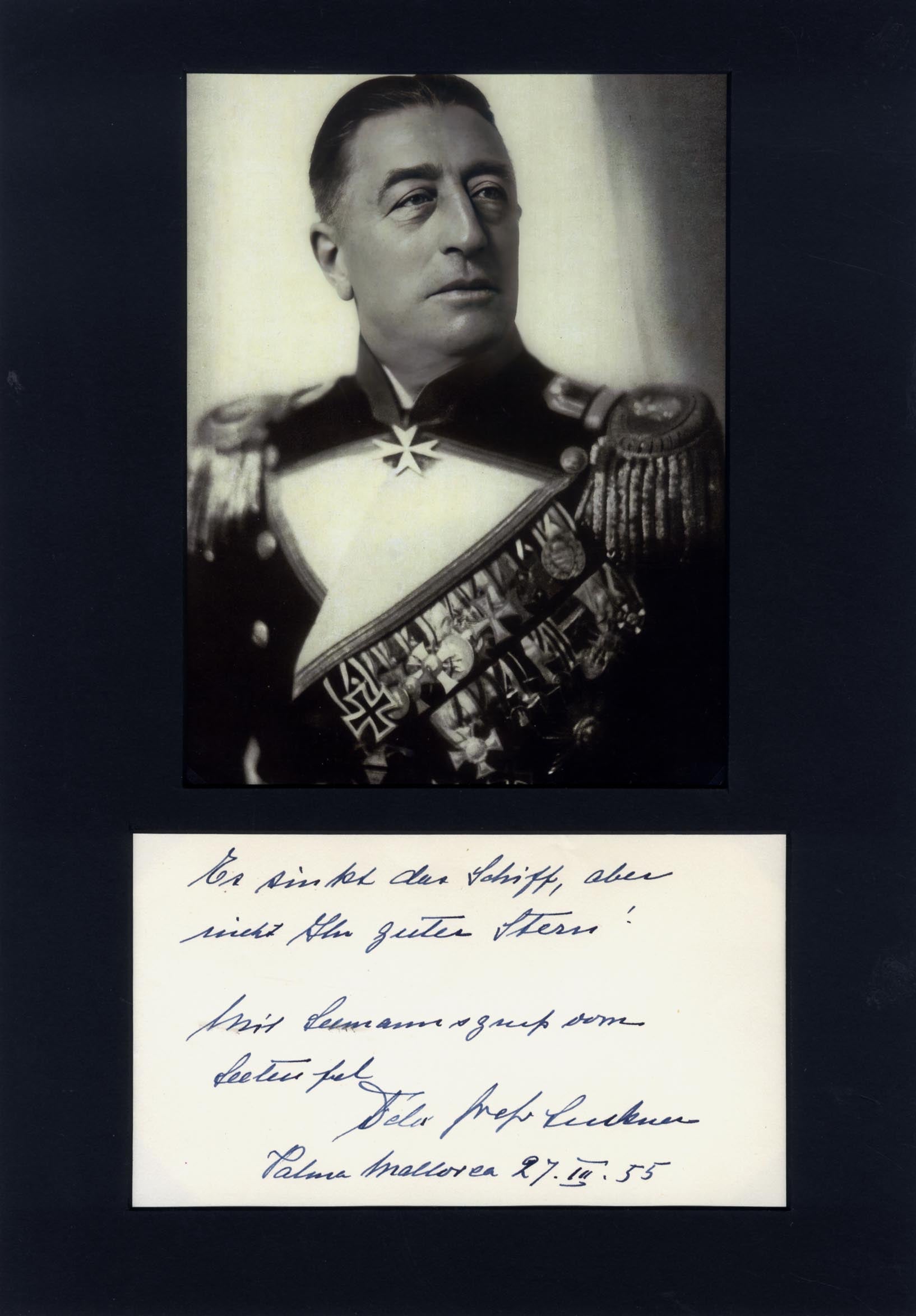 Felix Graf von Luckner Autogramm