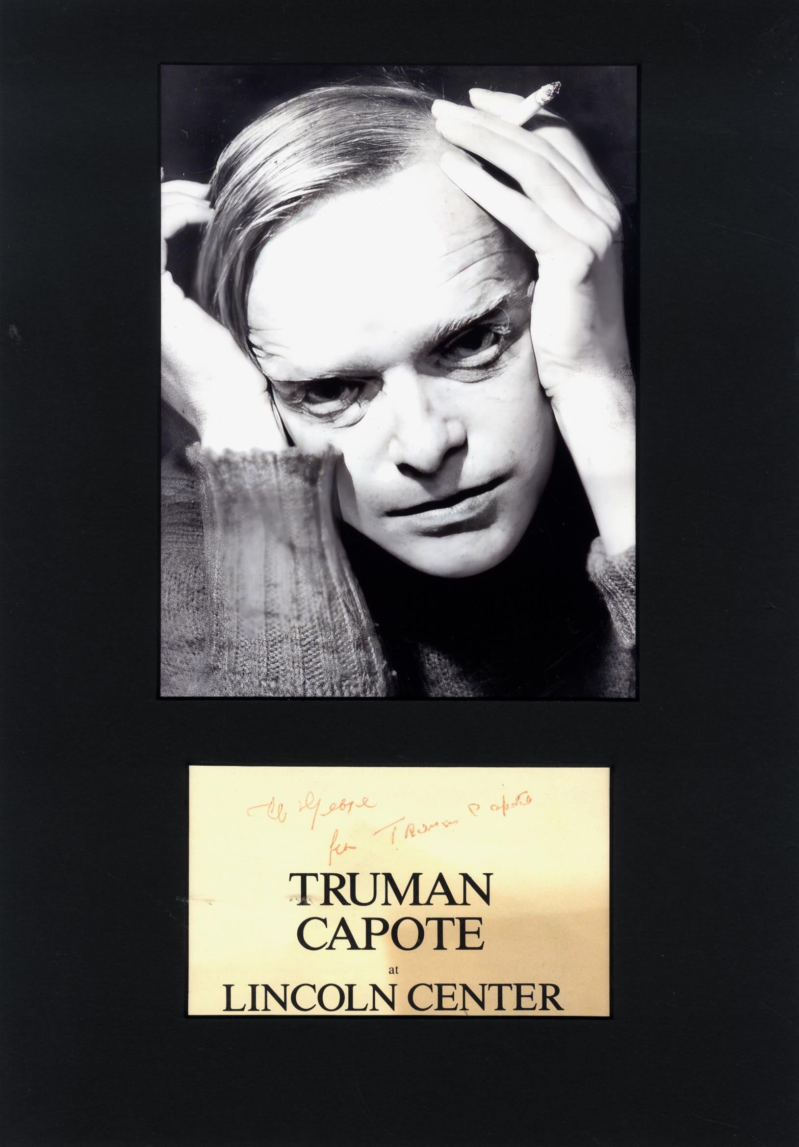 Truman Capote Autograph