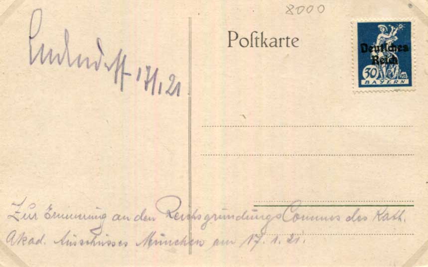 Erich Ludendorff Autograph