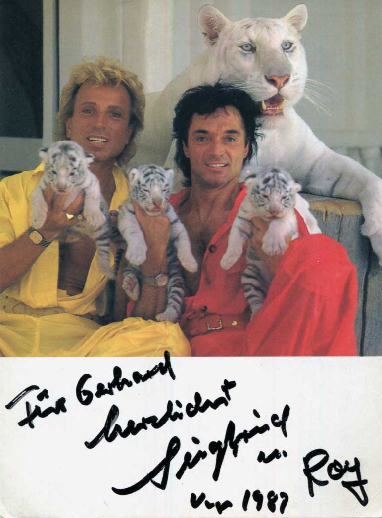 Siegfried & Roy Autograph Autogramm | ID 15984257565053