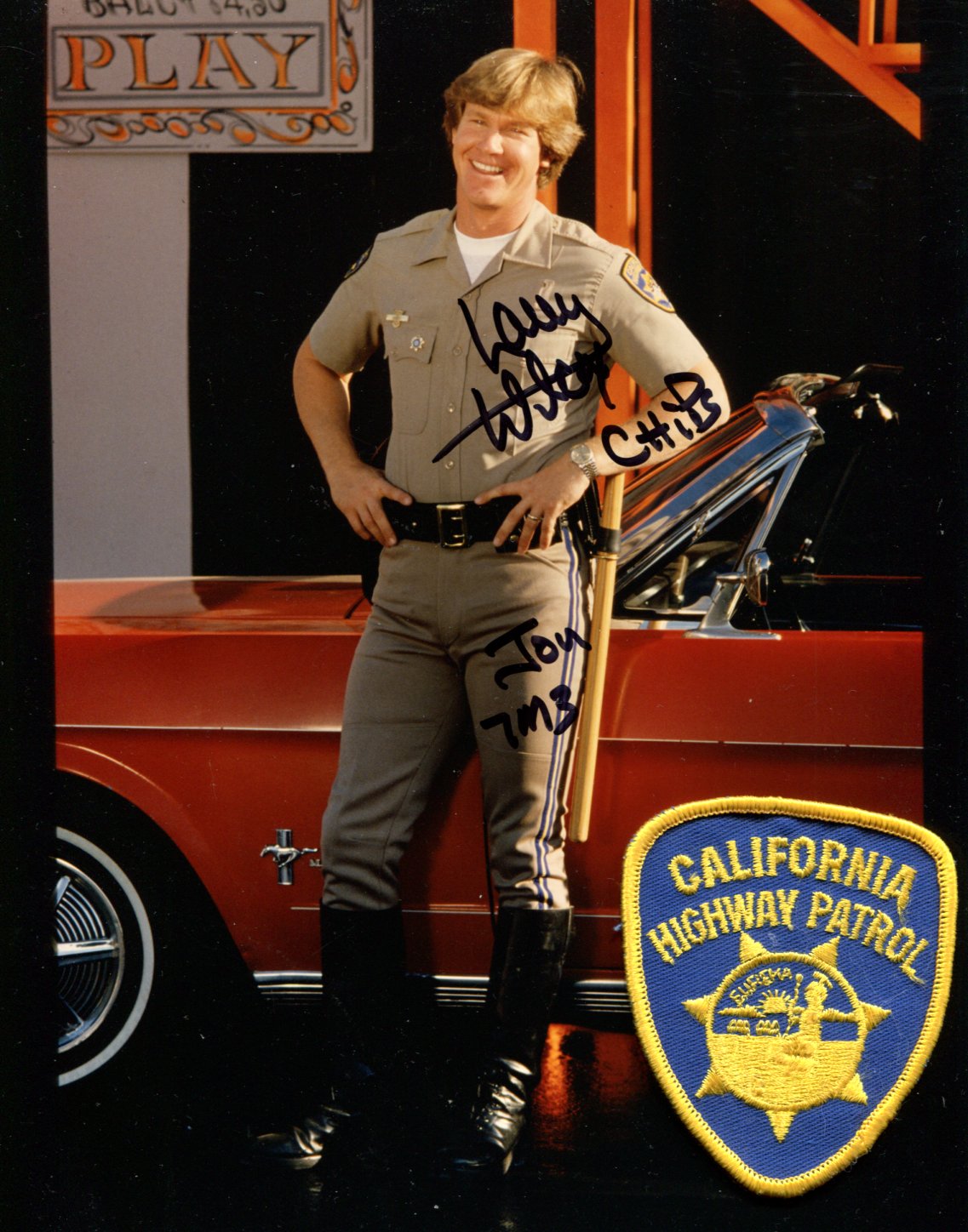Larry Wilcox Autograph