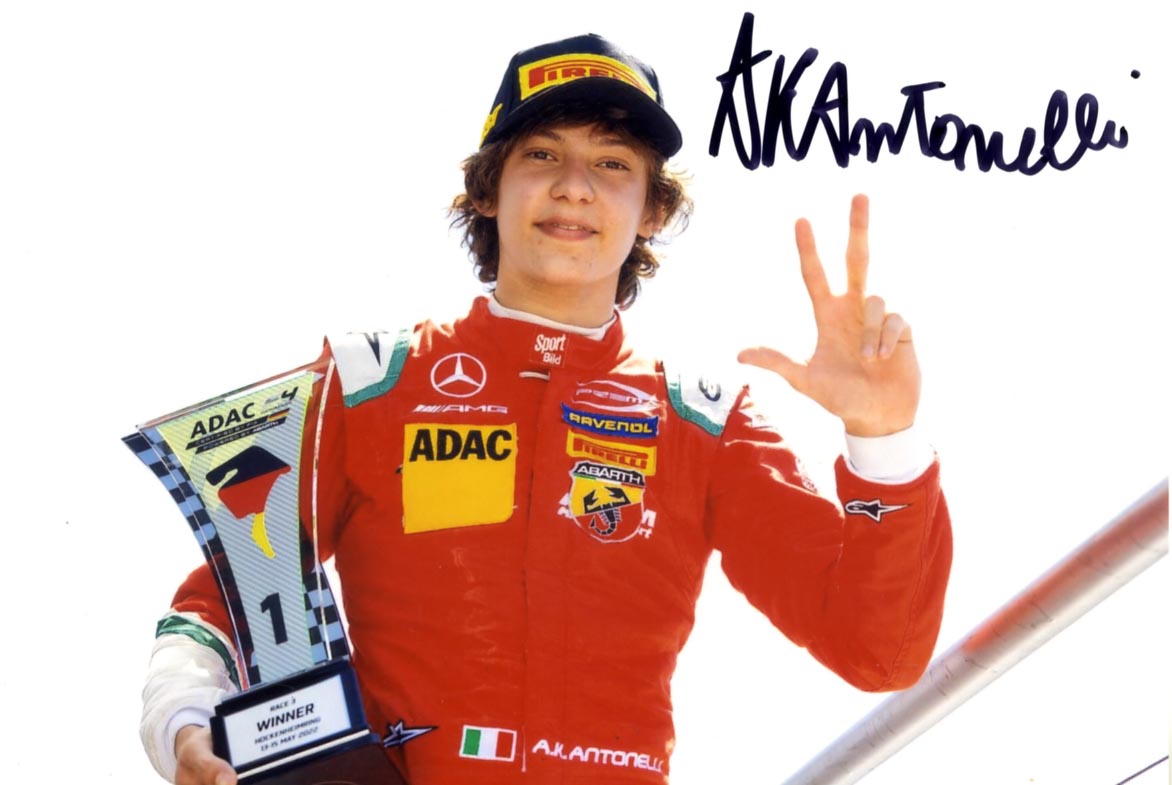 Andrea Kimi Antonelli Autogramm