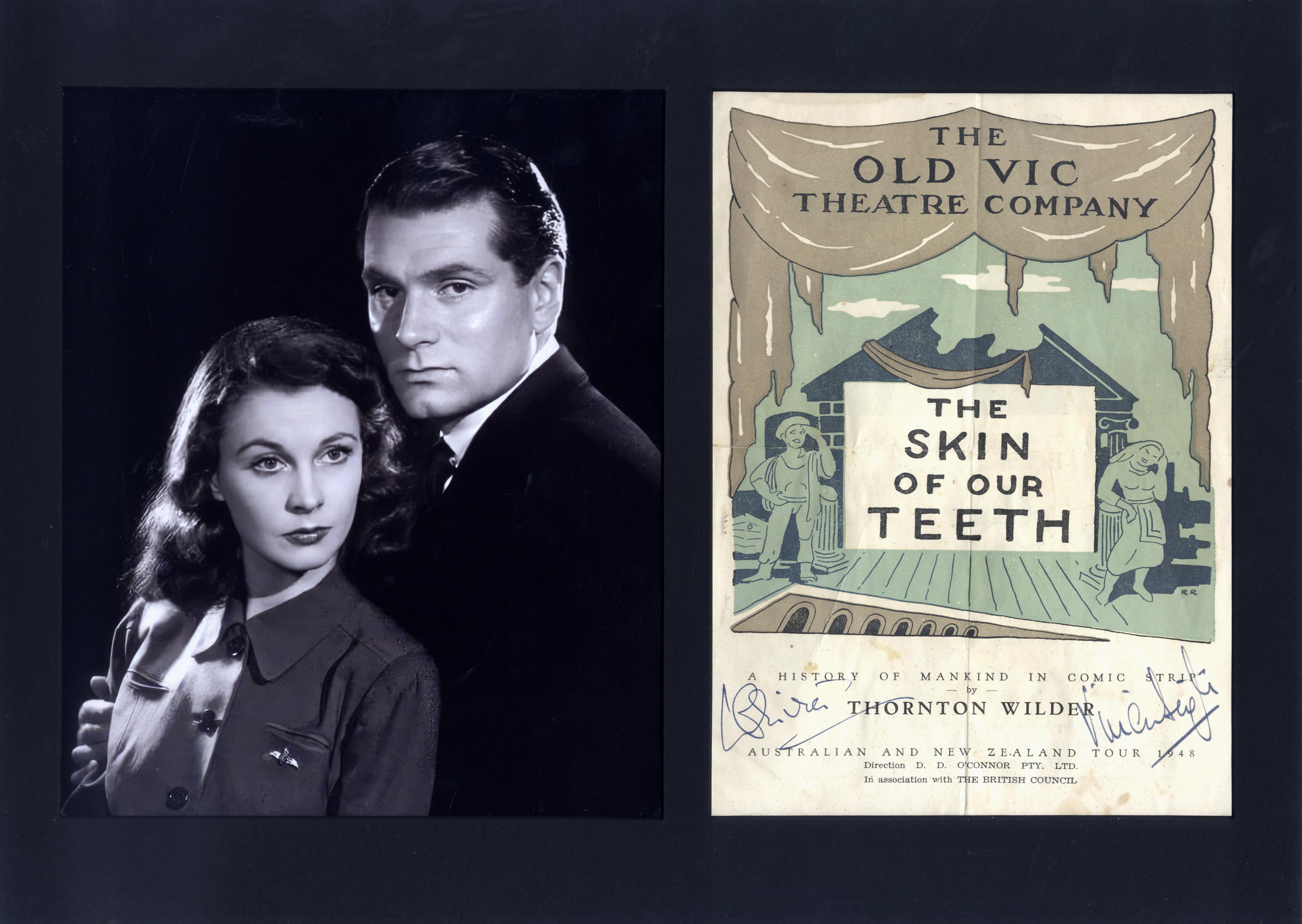Vivien Leigh & Laurence Olivier Autographs