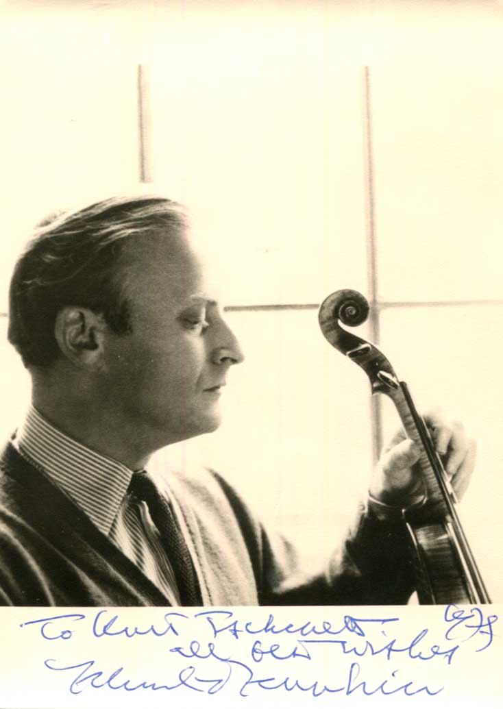 Yehudi Menuhin Autograph Autogramm | ID 15992481415549